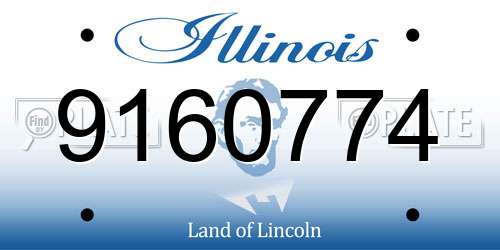 9160774 Illinois License Plate