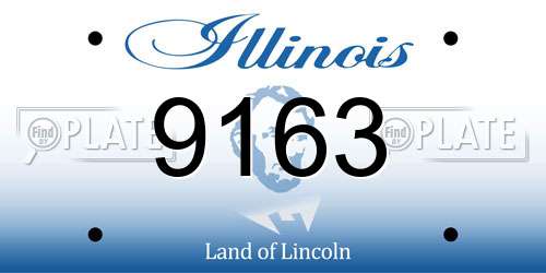 9163 Illinois License Plate