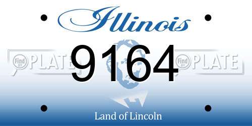 9164 Illinois License Plate