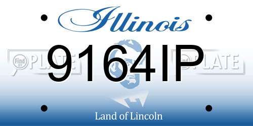 9164IP Illinois License Plate