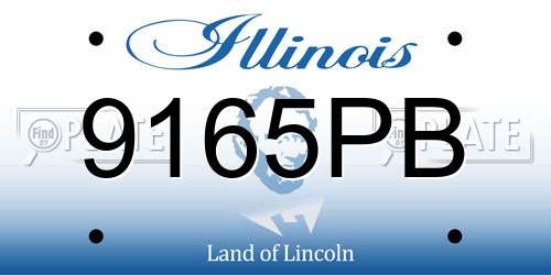 9165PB Illinois License Plate