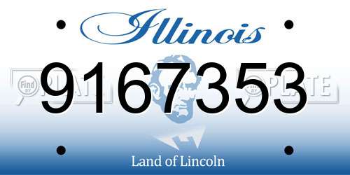 9167353 Illinois License Plate