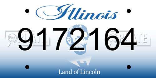 9172164 Illinois License Plate