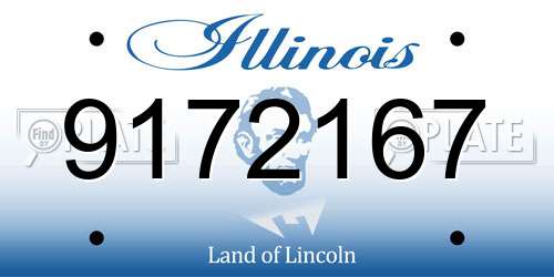 9172167 Illinois License Plate