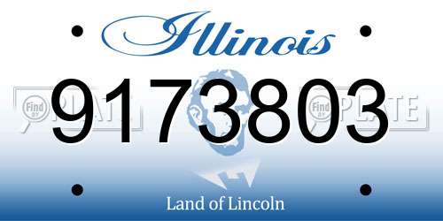 9173803 Illinois License Plate