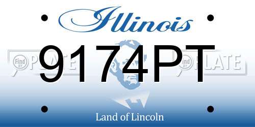9174PT Illinois License Plate