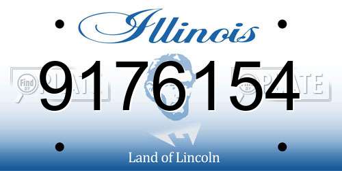 9176154 Illinois License Plate