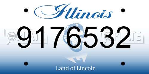 9176532 Illinois License Plate