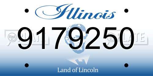 9179250 Illinois License Plate