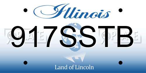 917SSTB Illinois License Plate