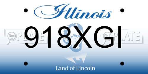 918XGI Illinois License Plate