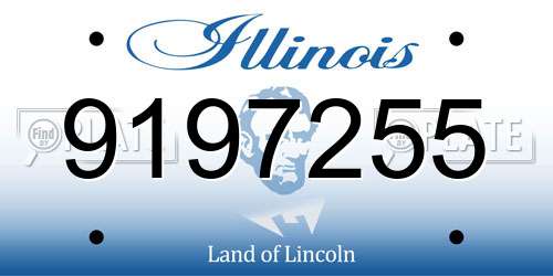 9197255 Illinois License Plate