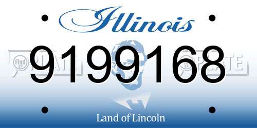 9199168 Illinois License Plate