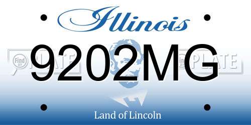 9202MG Illinois License Plate