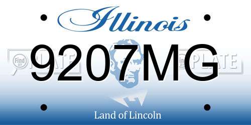 9207MG Illinois License Plate
