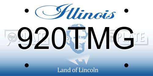 920TMG Illinois License Plate