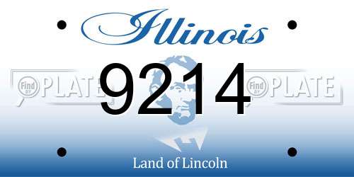 9214 Illinois License Plate