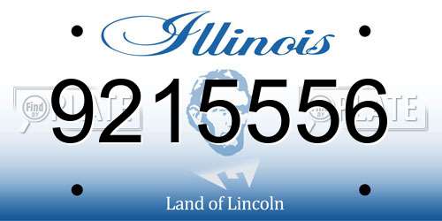 9215556 Illinois License Plate
