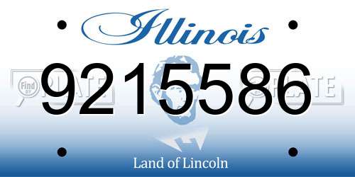 9215586 Illinois License Plate