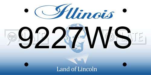 9227WS Illinois License Plate