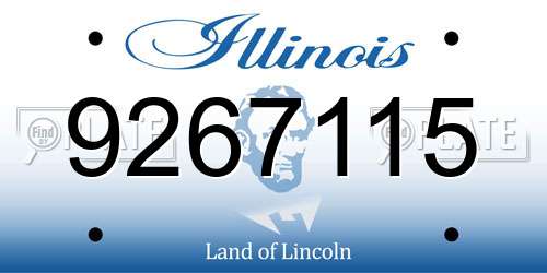9267115 Illinois License Plate