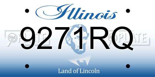 9271RQ Illinois License Plate