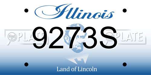 9273S Illinois License Plate