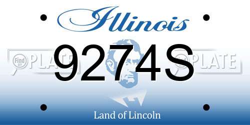 9274S Illinois License Plate