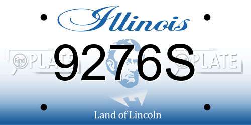 9276S Illinois License Plate