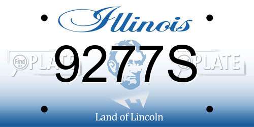 9277S Illinois License Plate