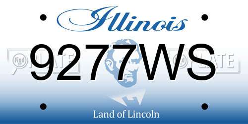 9277WS Illinois License Plate