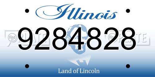 9284828 Illinois License Plate