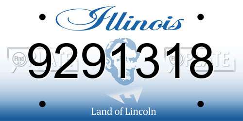 9291318 Illinois License Plate