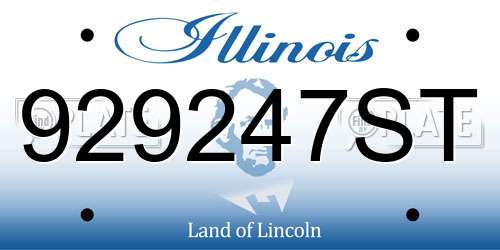 929247ST Illinois License Plate