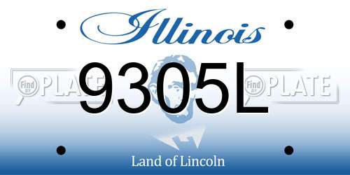 9305L Illinois License Plate
