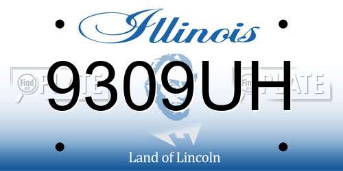 9309UH Illinois License Plate