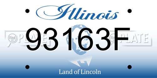 93163F Illinois License Plate