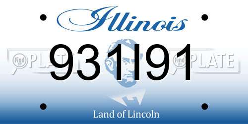931I91 Illinois License Plate