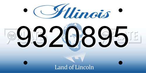 9320895 Illinois License Plate