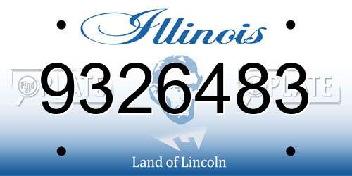 9326483 Illinois License Plate
