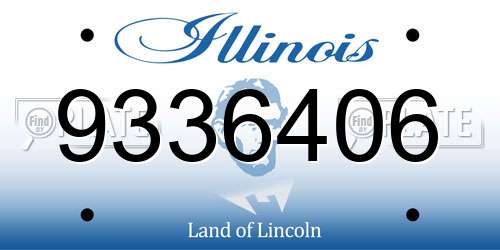 9336406 Illinois License Plate