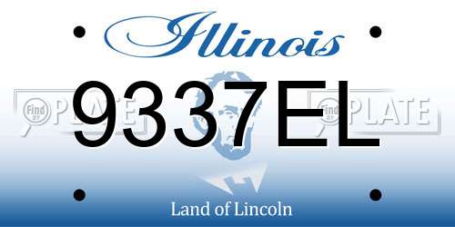 9337EL Illinois License Plate