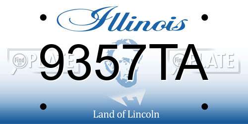 9357TA Illinois License Plate