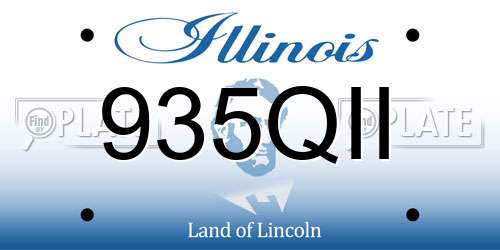 935QII Illinois License Plate