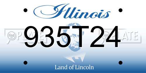 935T24 Illinois License Plate