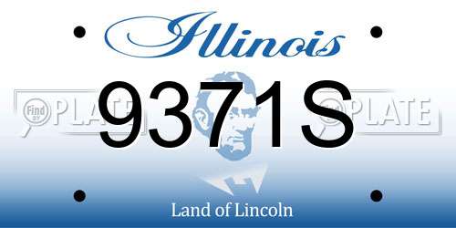 9371S Illinois License Plate