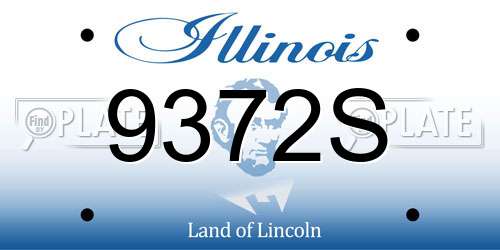 9372S Illinois License Plate