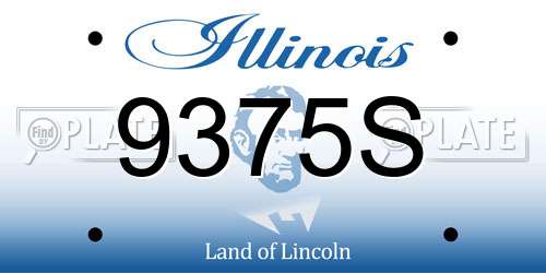 9375S Illinois License Plate