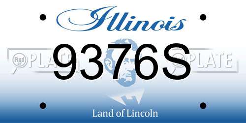 9376S Illinois License Plate