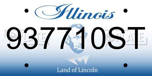 937710ST Illinois License Plate